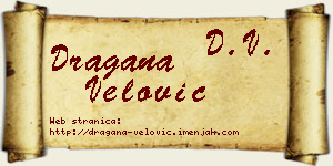 Dragana Velović vizit kartica